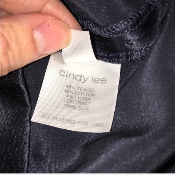 Silk Cocktail Dress NWT Cindy Lee - Picture 5 of 7